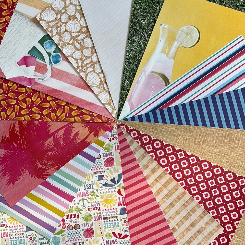 Colorful Summer Scrapbook Paper - Picture 2 of 2